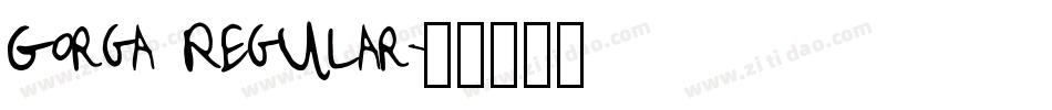 Gorga Regular字体转换